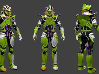 Kamen Rider Kekera Premium 3D model