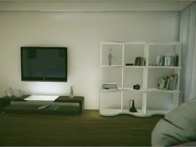 VR Room Unity Project Low-poly 3D model