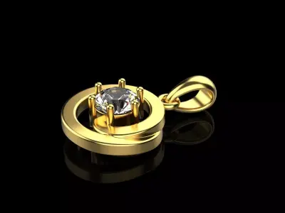 Solitaire Pendant  3D print model