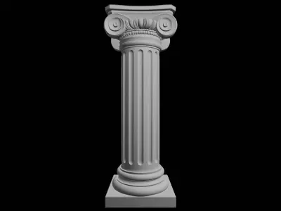 Ionic Column Architectural Element 3D print model