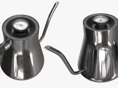 Tea Coffee Drip Kettle - 003 Low-poly 3D model