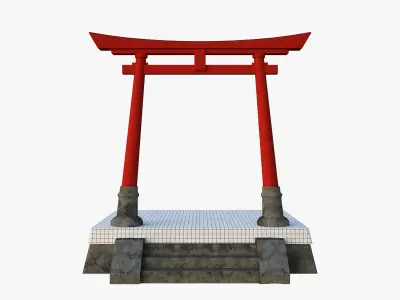 Japan Torii Gate 3D model