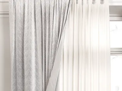 Curtain Set 489C 3D model