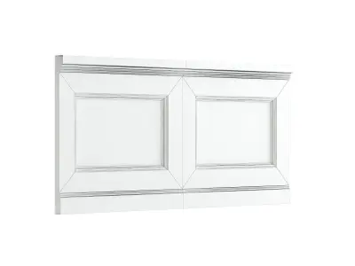 Classic Low Wall Panel 3D model