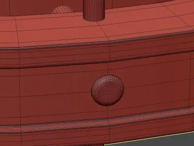 Miessa Grand Vertical Chandelier with  for High-Ceiling Space 3D model