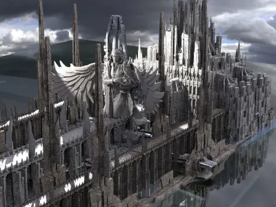 High Fallen Angel City of Gods Kit bash 3D model