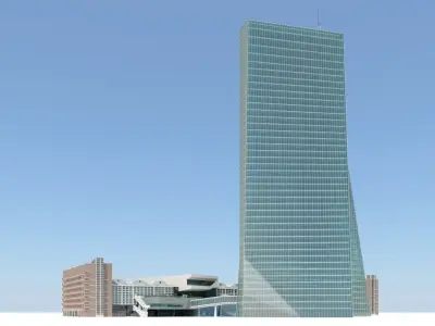 European Central Bank Building 3D model