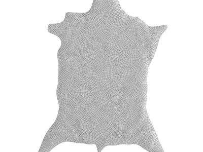 European Rug Cowhide 15 3D model