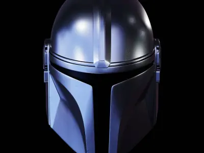 MANDALORIAN HELMET - Lifesize - Fan Art 3D Print Model 3D print model
