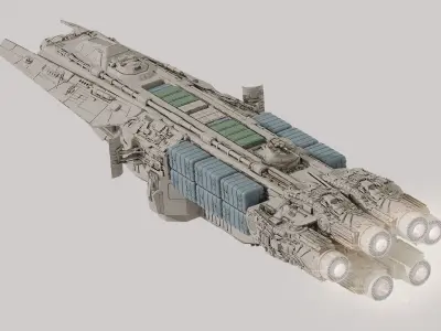 YT-370 Locust-class Corellian Freighter - Star Wars Kimverse 3D model