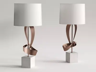 Dean Sculptural Table Lamp 3D model