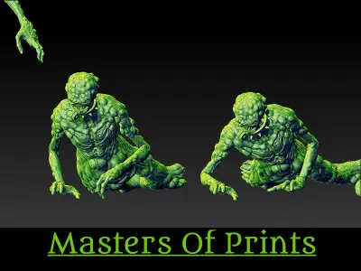 infected zombies vol 3     4 models 3D print model