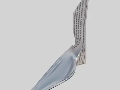 Futuristic building collection 4x 5 3D Model Pack