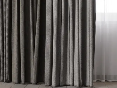 Hadi Curtains 38 3D model