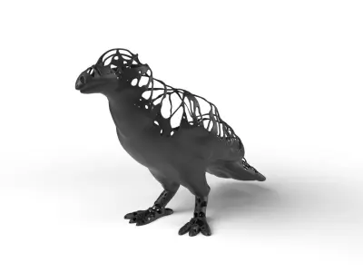 Crow Dust Voronoi Low-poly 3D model