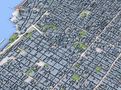 Fortaleza City Brazil 3D model