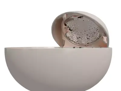 Modern Electric Egg Cooker Appliance Low-poly 3D model