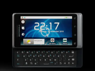 Motorola Milestone 2 Low-poly 3D model