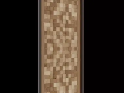 Door without handle 3D model