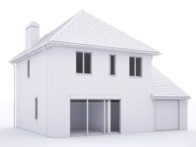 British House Queens Edith Way 2 3D model