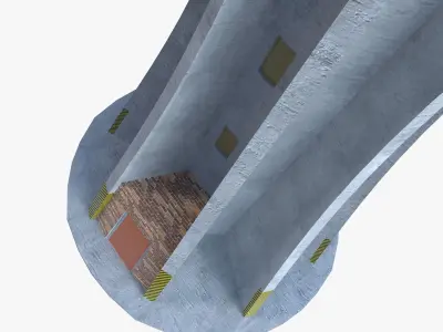 Water tower 3D model 5