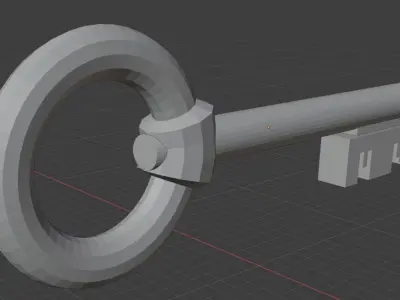 1 SET OF KEYS VERSION 1 Low-poly 3D model