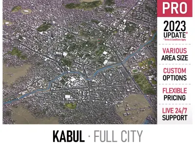 Kabul Low-poly 3D model