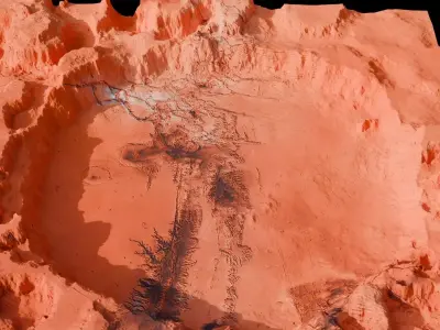 Crater 3D model 16K 3D model