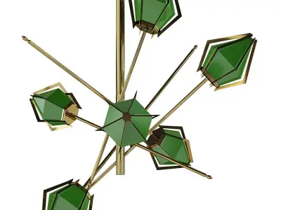 HARLOW Small Chandelier Gabriel Scott Low-poly 3D model