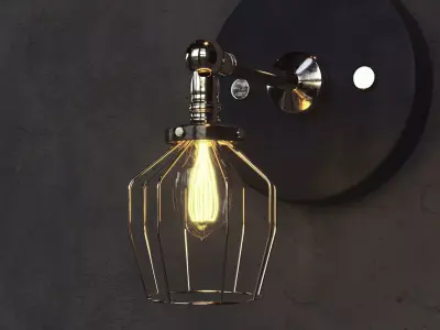 Lamp Sconce Furniture Lamp 3D model