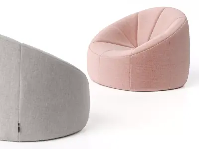 Pumpkin Armchair 3D model