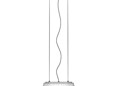 Ceiling Halogen 8 3D model