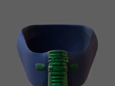 Gas mask helmet 3d model scifi Low-poly  Low-poly 3D model 245