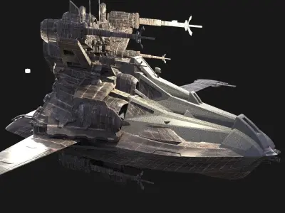 Spaceship Grand reaper 5  3D model