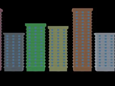 free building Free low-poly 3D model