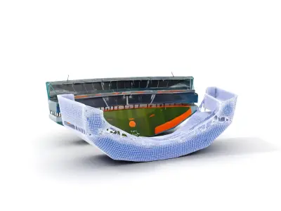 Baseball Stadium D Model Pack Low-poly 3D model