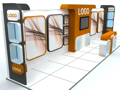 Exhibition Stand - ST0013 3D model