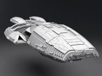 Battlestar Galactica modern Scale model 3D print model
