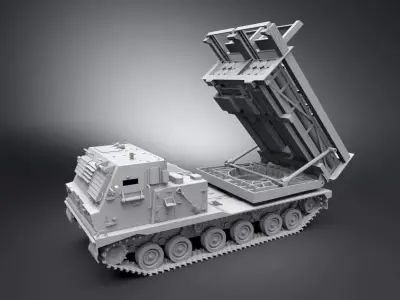 MLRS M270 Scale model 3D print model
