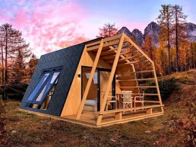  glamping unit mobile home 3d model 3D model