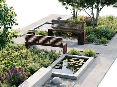 Town Square 8 3D model