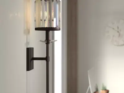 Yearby Light Wallchiere - 2 Colour Low-poly 3D model