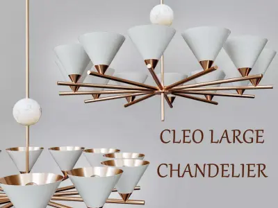 Cleo Large Chandelier designed by Kelly Wearstler 3D model