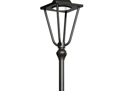 Street park lamp post 3D model