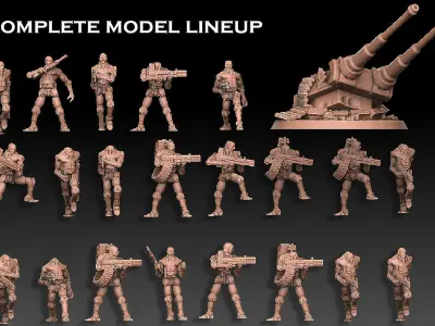 Android Infantry 3D print model