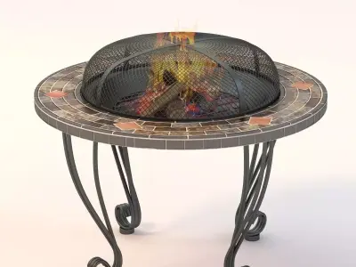 Outdoor Firepit 01 3D model