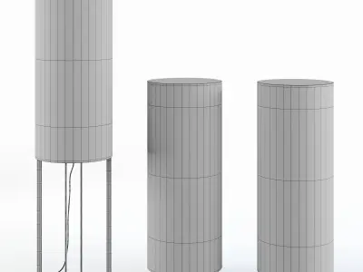 Hashira floor lamp by Menuspace 3D model