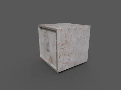 Old Modern Furniture 3D Model Low-poly 3D model