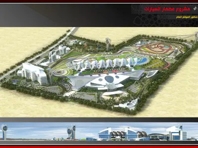 Formula One Site Layout 3D model