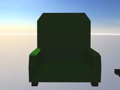 Interior chair in sky Free 3D model